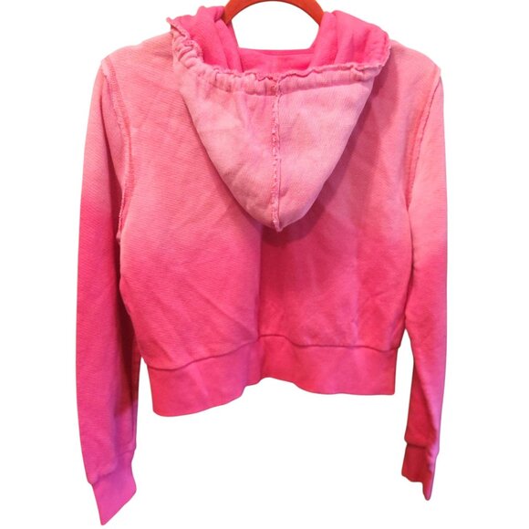American Eagle Women's Hoodie This Feels Seriously Lived In Zip Up Pink Ombre Lg - Picture 3 of 8